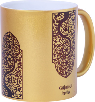 

toshakhana 403 Gold Jali Work Ahmedabad India Ceramic Mug(300 ml)