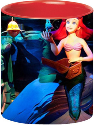 

Ashvah The Little Mermaid 1580 Ceramic Mug(350 ml), Red