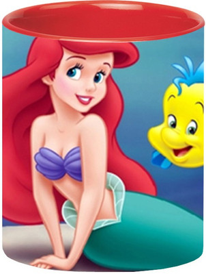 

Ashvah The Little Mermaid 1578 Ceramic Mug(350 ml), Red