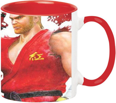 

Ashvah Tekken 6 Game 1477 Ceramic Mug(350 ml), Red