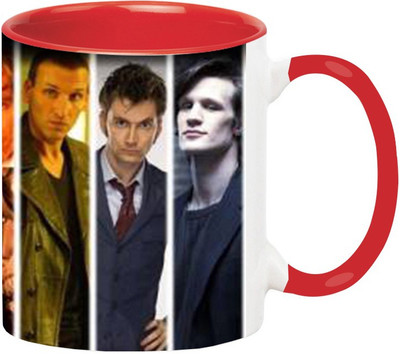 

Ashvah Doctor Who British Ceramic Mug(350 ml), Red