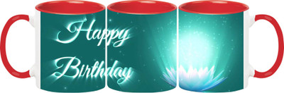 

Ashvah Happy Birthday 1516 Ceramic Mug(350 ml), Red
