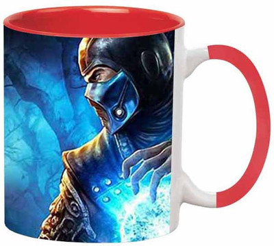 Ashvah Super Hero Ceramic Mug(350 ml), Red