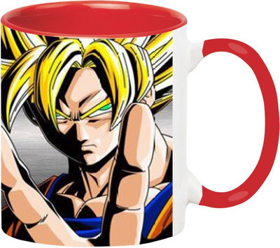 

Ashvah Dragon Ball Z Cartoon 1499 Ceramic Mug(350 ml), Red