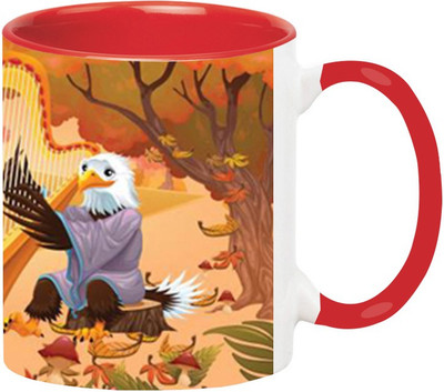 

Ashvah Cartoon 1541 Ceramic Mug(350 ml), Red