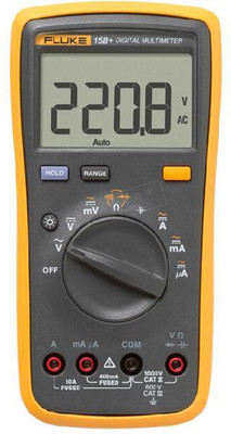 

Fluke 15B+ 0 to 1000V AC Voltage with Calibration Certificate + 12 Months Warranty Digital Multimeter(Yellow 4000 Counts)