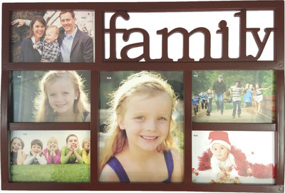 

ME Decor Generic Photo Frame(Brown, 6 Photos)