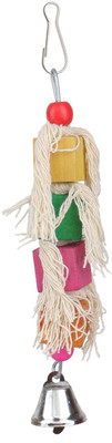 

SRI Sri New Colorful With Bell Entertaining Toy For Parrot Cage Parakeet Cockatiel Finch Lovebird Budgie-Small (Multi) Plastic Chew Toy For Bird
