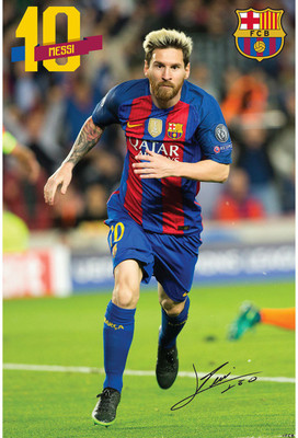 

FCB Mini Poster Sticker Messi 11 Paper Print(18 inch X 12 inch)