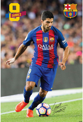 

FCB Mini Poster Suarez 52 Paper Print(18 inch X 12 inch)