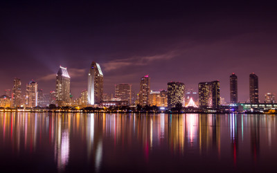 

San Diego Skyline travel & world ON FINE ART PAPER ON 24X36 LARGE POSTER Photographic Paper(36 inch X 24 inch, Rolled)