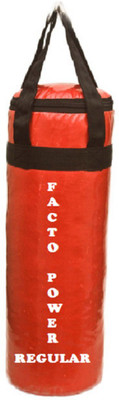 

FACTO POWER Regular 4.0 Feet Long, Synthetic Leather Material, Red Color, Unfilled with Hanging Straps Hanging Bag(4.0, 48 kg)
