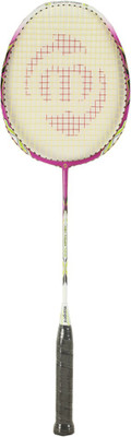

Maspro 700 White, Pink Strung Badminton Racquet(G4 - 3.25 Inches, 200 g), Pink;white