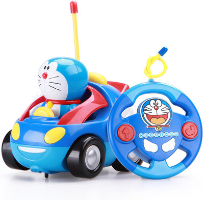 

VShine Cute Cartoon remote Control Adventure car High speed with Doreamon Theme(Blue)