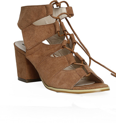 

Flat n Heels Women Tan Heels