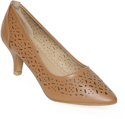 

Flat n Heels Women Tan Heels