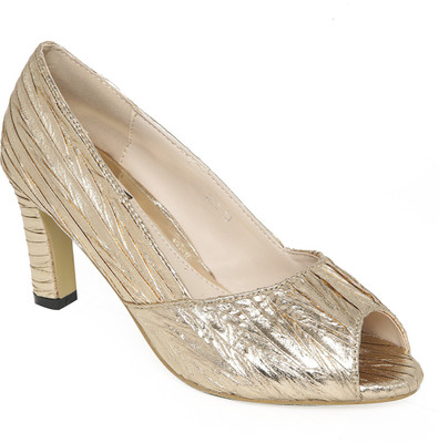 

Flat n Heels Women Gold Heels