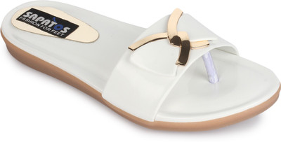 

Sapatos Women White Flats