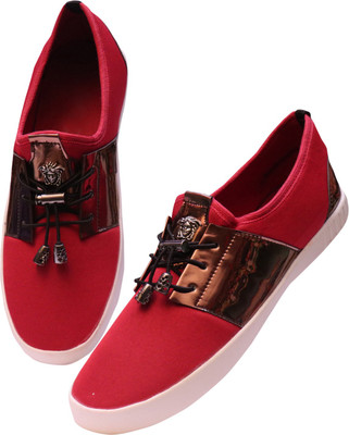 

MOU Versace Dori slipon Sneakers For Men(Red, White