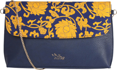 

Ilina Women Evening/Party Blue PU Sling Bag