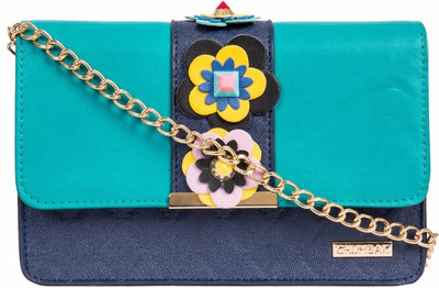 

Chumbak Women Casual Blue, Green PU Sling Bag