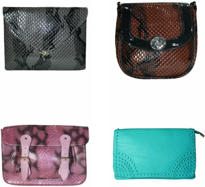 

MODA DESIRE Women Casual Multicolor Leatherette Sling Bag