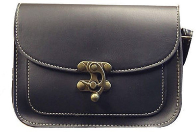 

Mei&Ge Girls Casual Black PU Sling Bag
