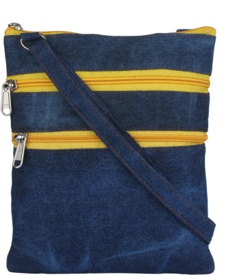 

K London Women Casual Blue Denim Sling Bag