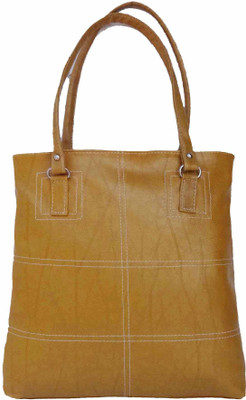 

ALIVE Women Casual Gold Leatherette Hand-held Bag