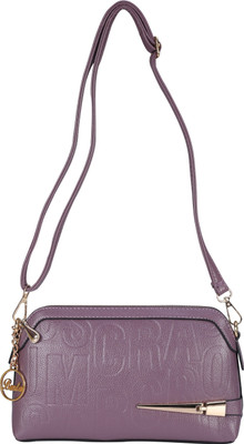

Busta Women Casual Purple Leatherette Sling Bag