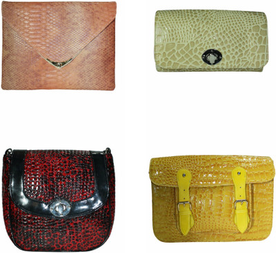 

MODA DESIRE Women Casual Multicolor Leatherette Clutch