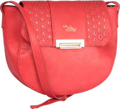 

Ilina Women Casual Red PU Sling Bag