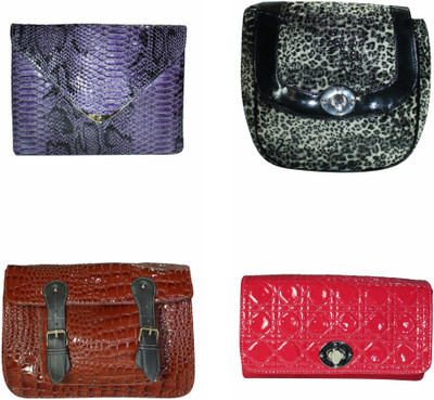 

MODA DESIRE Women Casual Multicolor Leatherette Sling Bag