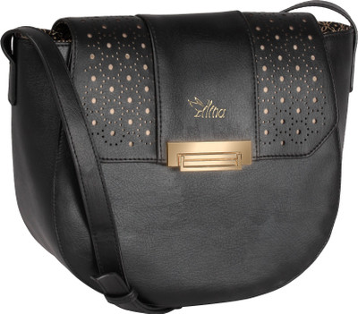 

Ilina Women Casual Black PU Sling Bag