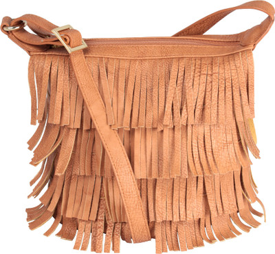 

Ilina Women Casual Tan PU Sling Bag