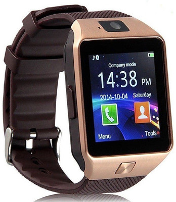 

Premsons Bluetooth Smart Wrist Watch Phone With Camera & Sim Card(Gold + Brown) Gold Brown Smartwatch(Gold Strap Regular)