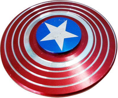 

GRAPPLE DEALS Captain America Shield Metal Hand Spinner Fidget Stress Reducer Anti Anxiety For Kids(Multicolor)