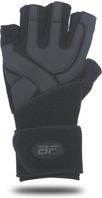 

BIOFIT Hardcore Wrist Wrap Gloves - 1160 Gym & Fitness Gloves (, Black