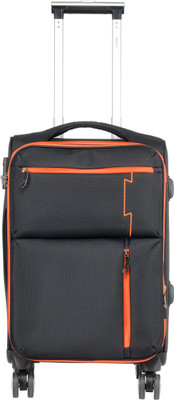 

Tamo Odyssey Check in Luggage Black Color  Inch Expandable Check-in Luggage -  inch(Black, Orange