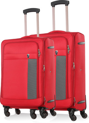 

Novex Chicago - Pack of 2 ( inches and 20 inches) Expandable Check-in Luggage -  inch(Red
