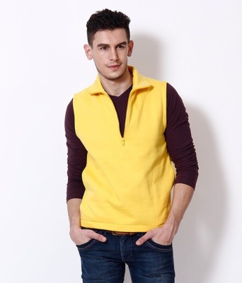 Casual Tees Sleeveless Solid Men Sweatshirt