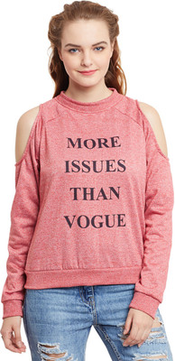 The Silhouette Store Full Sleeve Printed Women Sweatshirt at flipkart