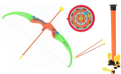 

HALO NATION Archery Set 2in1 - Bow and Arrow Set + Blow Toy Gun - With Target Board + 4 Blow Darts , 3 Arrows(Multicolor)