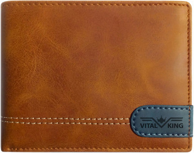 

VITAL KING Men Tan Artificial Leather Wallet(7 Card Slots)