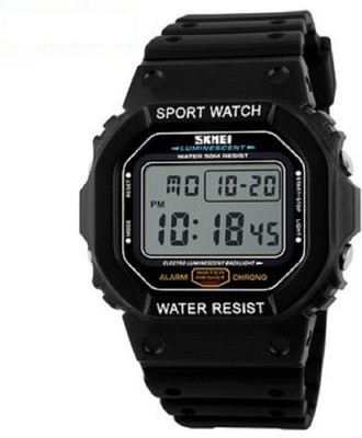 

Skmei Big Face Digital Multifunction Wristwatch, Blue Watch - For Boys