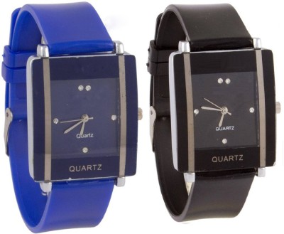 SPINOZA Glory Blue and Black square shape simple and professional women Watch  - For Girls   Watches  (SPINOZA)