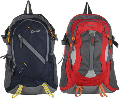 

Impulse Max Glow Red+Max Support Blue 30 L Backpack(Red, Blue), Blue;red