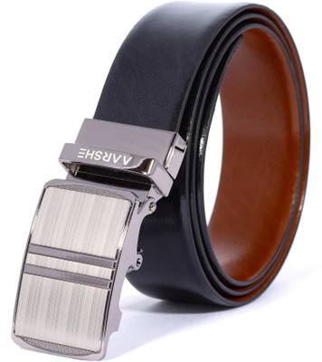 

AARSHE Men Casual, Formal Black, Brown Genuine Leather Reversible Belt