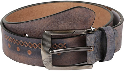 

Sri Men Casual Multicolor Genuine Leather Belt, Dual tone blue & brown