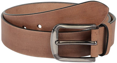 

Sri Men Casual Brown Genuine Leather Belt, Light brown